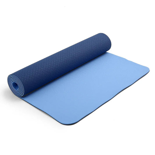 Wholesale High Quality TPE Yoga Mat Eco-Friendly 6Mm/8Mm Thickness Durable Non-Slip Folding for Home Exercise & Body Building