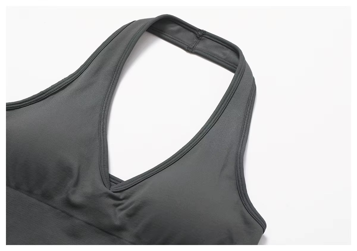 Enyami Women'S Halter Sports Bra Pleated Longline Padded Yoga Crop Bras Workout Crop Tank Tops with Removable Padded