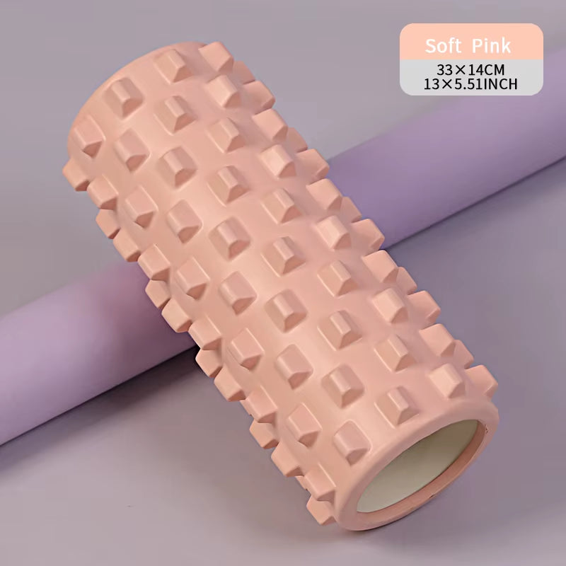 Conveniently Sized 33CM 13Inch Relieve Tension Yoga Back Roller Massager Sport Strong Load Bearing Capacity Custom Foam Roller