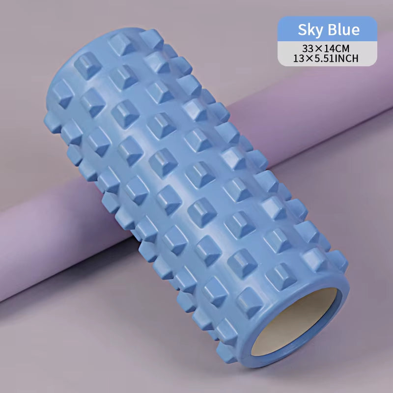 Conveniently Sized 33CM 13Inch Relieve Tension Yoga Back Roller Massager Sport Strong Load Bearing Capacity Custom Foam Roller