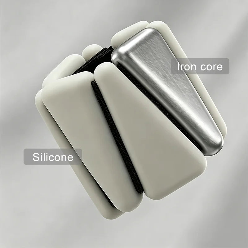 Customizable Silicone Triangle Velcro Wrist Ankle Weights 1LB 2LB Weighted Bracelet for Home Yoga Pilates Fitness