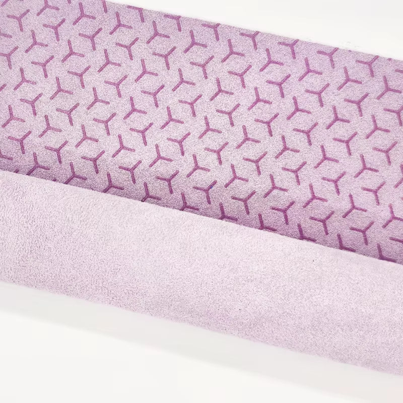 1Mm Hot Yoga Pilates Sweat Absorbent Non Slip Silicone Bottom Suede Screen Printing Premium Custom Exercise Blanket Yoga Towel