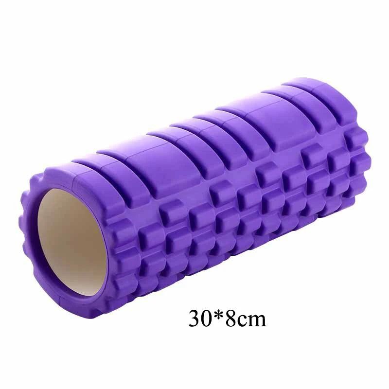 EVA Hollow Foam Roller for Full Body Detox and Lymphatic System Support Featuring High Density Spiky Wolf Tooth Node Yoga Gear
