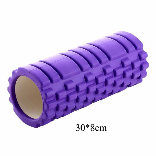 EVA Hollow Foam Roller for Full Body Detox and Lymphatic System Support Featuring High Density Spiky Wolf Tooth Node Yoga Gear