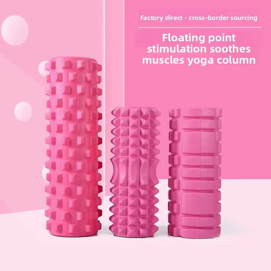 EVA Hollow Foam Roller for Full Body Detox and Lymphatic System Support Featuring High Density Spiky Wolf Tooth Node Yoga Gear