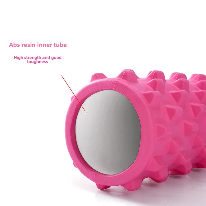EVA Hollow Foam Roller for Full Body Detox and Lymphatic System Support Featuring High Density Spiky Wolf Tooth Node Yoga Gear