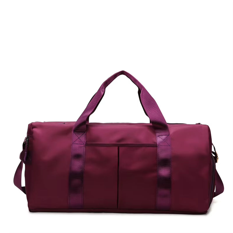 Fashionable Nylon Foldable & Expandable Dry Wet Waterproof Duffel Gym Bag for Yoga Weekend Travel & Shoulder Luggage