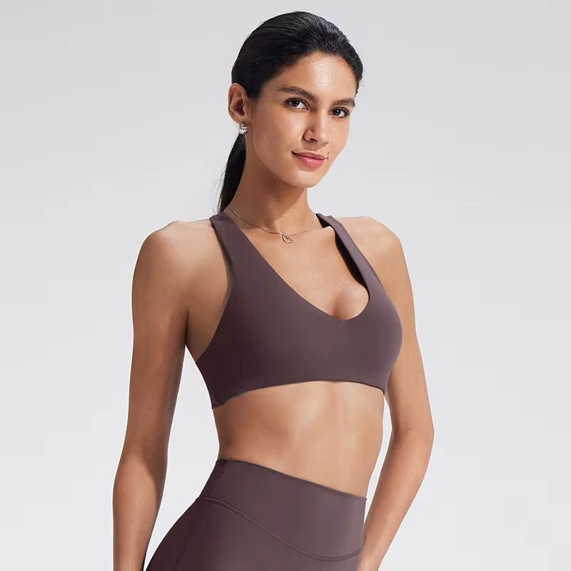 Roregal High Quality Running Sports Bras Yoga Tank Top Fitness Bra Sports Women Raceback Sport Bra for Girls