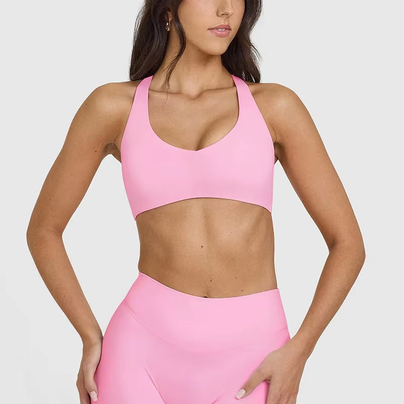 Roregal High Quality Running Sports Bras Yoga Tank Top Fitness Bra Sports Women Raceback Sport Bra for Girls
