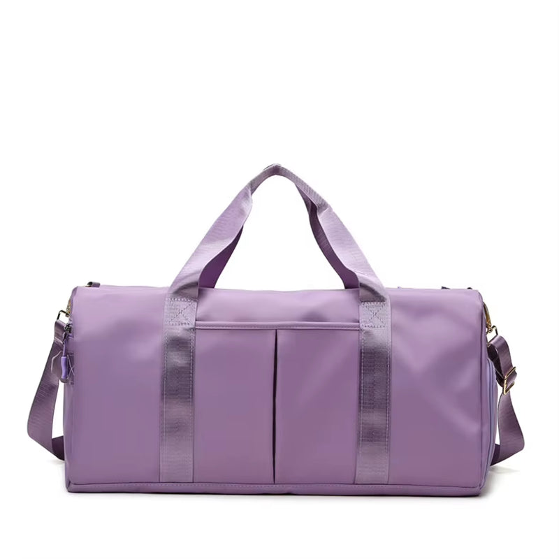 Fashionable Nylon Foldable & Expandable Dry Wet Waterproof Duffel Gym Bag for Yoga Weekend Travel & Shoulder Luggage