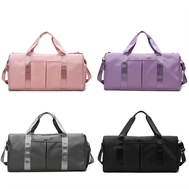 Fashionable Nylon Foldable & Expandable Dry Wet Waterproof Duffel Gym Bag for Yoga Weekend Travel & Shoulder Luggage
