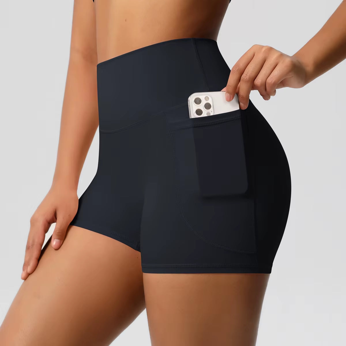 2025 Women High Waist Compression Scrunch Yoga Shorts Scrunch Workout Sports Short Pants Gym Fitness Yoga Biker Shorts